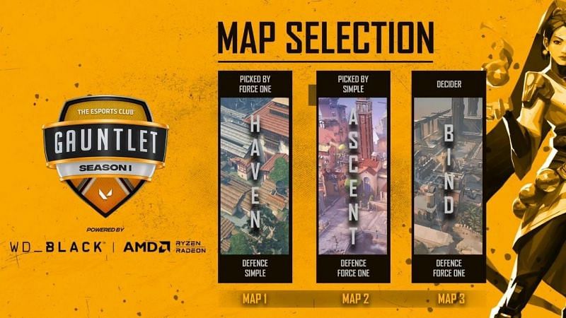Force One Esports vs Simple Selected Maps (Image via YouTube/The Esports Club)
